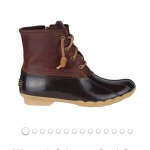 Sperry Women's Saltwater Duck Boot Brown Rubber (size: 7.5)